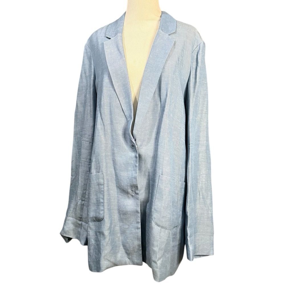 Search for Sanity Chambray Blazer oversized fit light weight